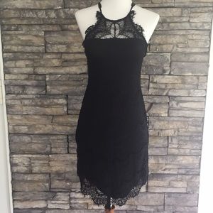 Free people lace high neck dress